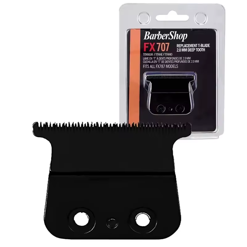 Barbershop-Lame de rechange professionnelle pour tondeuse à cheveux Babyliss, métal doré, t-blade, F