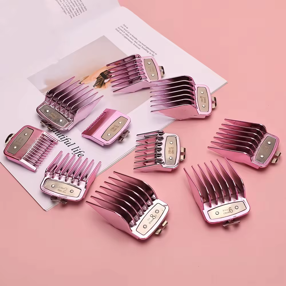 Ensemble de 10 pièces pour Salon de coiffure, galvanoplastie, limite de coupe de cheveux, peigne de
