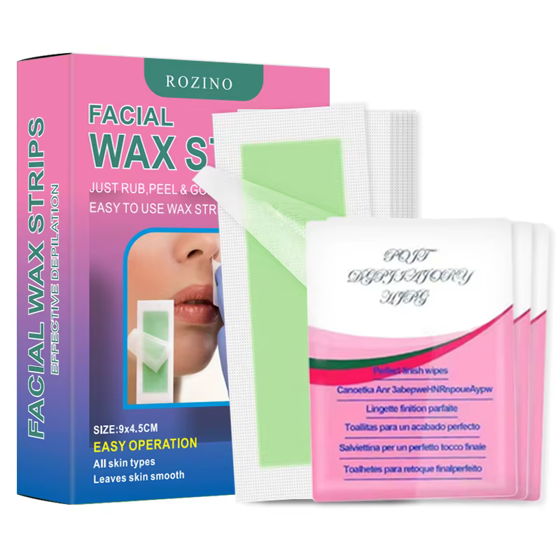 Jules-Papier pour épilation, lot de 15 pièces + 3 lingettes pour prévenir l'épilation du visage, net