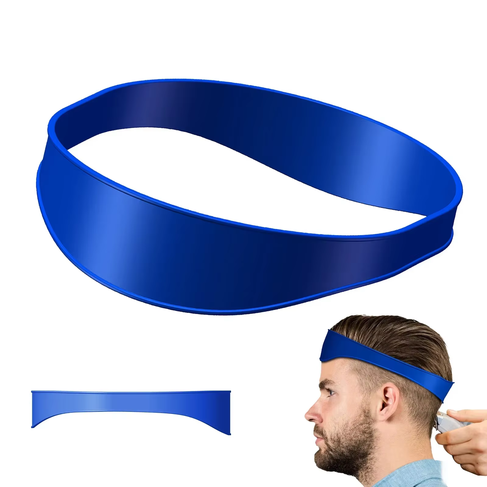 Modèle de rasage de coupe de cheveux en Silicone, bricolage, coupe de cheveux domestique, bandeau in