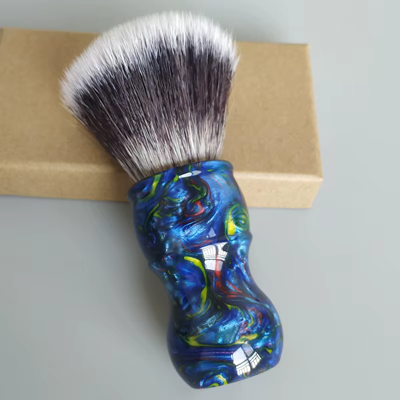Dscosmetic Blue Galla.com G7-Brosse de rasage à cheveux synthétiques, douce et bonne colonne vertébr