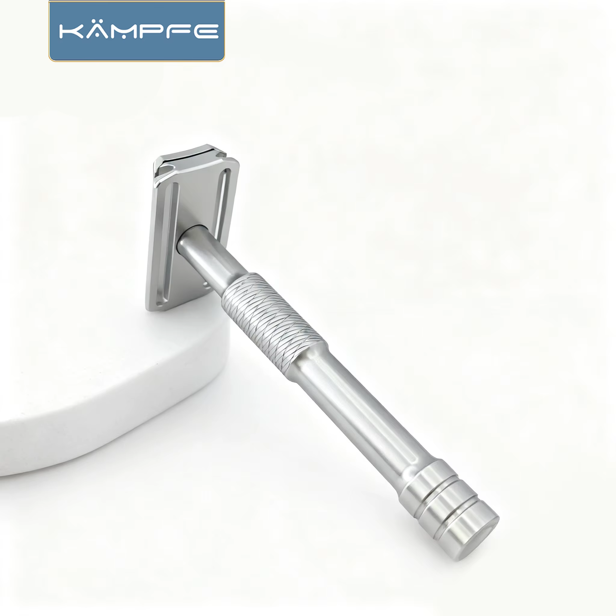 Kampfe – rasoir Vintage à Double tranchant pour hommes, en aluminium antidérapant, pour toilettage h