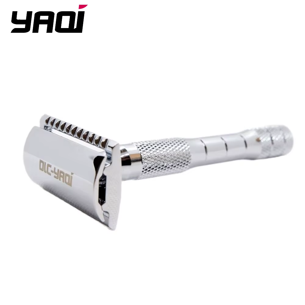 Yaqi Orion – rasoir de sécurité à Double tranchant, couleur chromée, rasage humide, cadeau