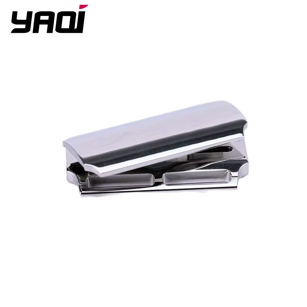 Tête de rasoir de sécurité polie en acier inoxydable 316, barre droite YAQI Vostok 105SB, avec écart