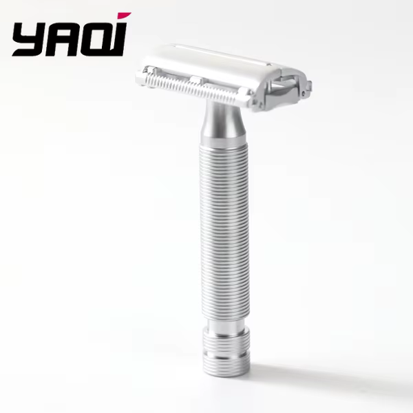 Rasoir de sécurité Yaqi Monarch couleur chrome mat