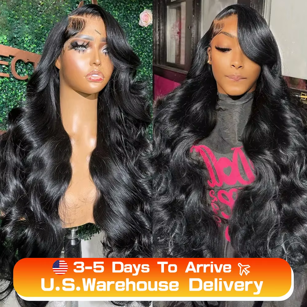 Perruque Lace Front Wig Body Wave brésilienne naturelle, 13x4, pre-plucked, avec baby hair, densité