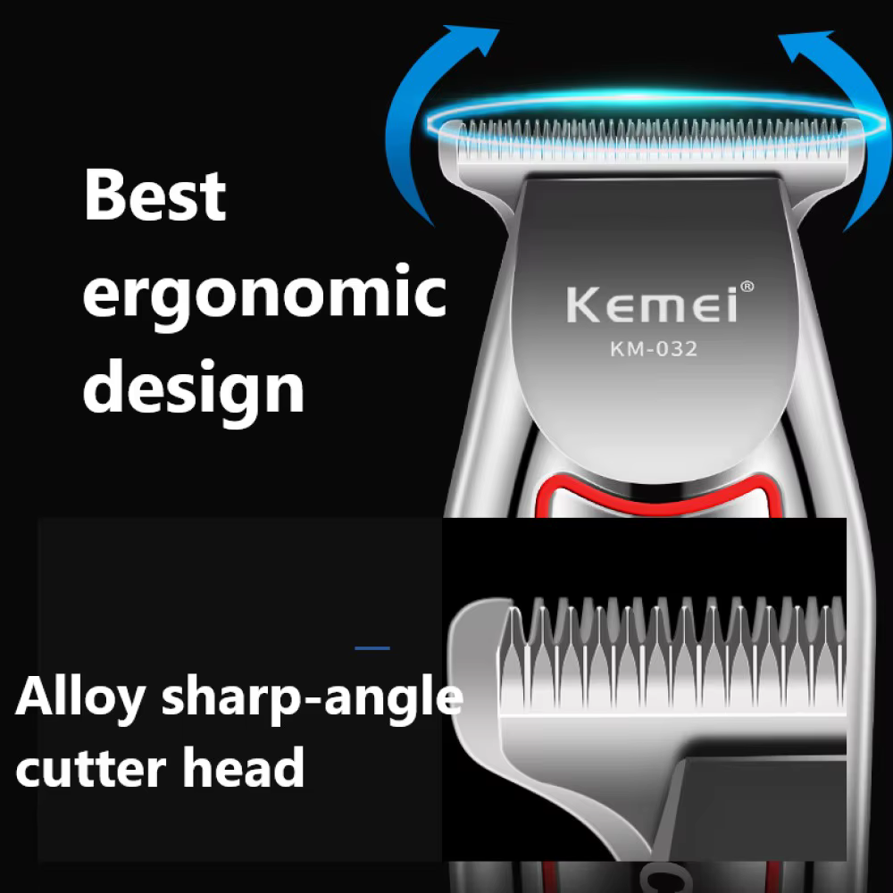 Kemei tondeuse à cheveux professionnelle tondeuse à barbe électrique pour hommes tondeuse à cheveux