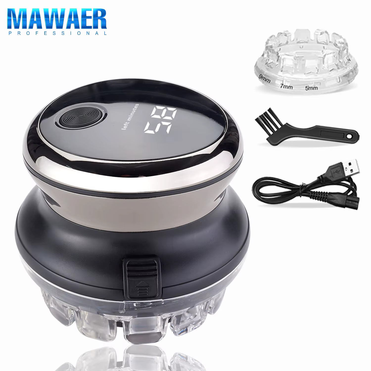 Tondeuse à cheveux UFO MAWAER pour hommes, kit de coupe rapide lavable, rechargeable, kit de coupe d