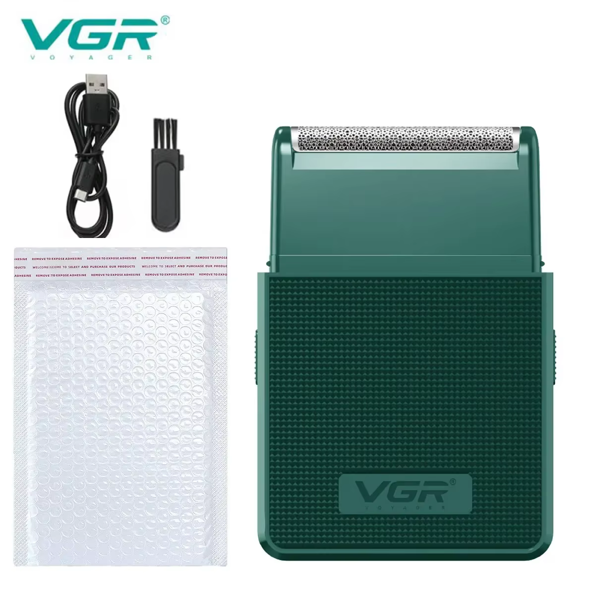 VGR Cheveux Rasoir Professionnel Électrique Barbe Tondeuse Rasoir à grille Sans fil Portable POP-UP 