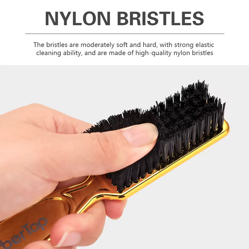 Brosse de nettoyage de cheveux douce, manche en plastique, plumeau de cou rétro pour Salon de coiffu