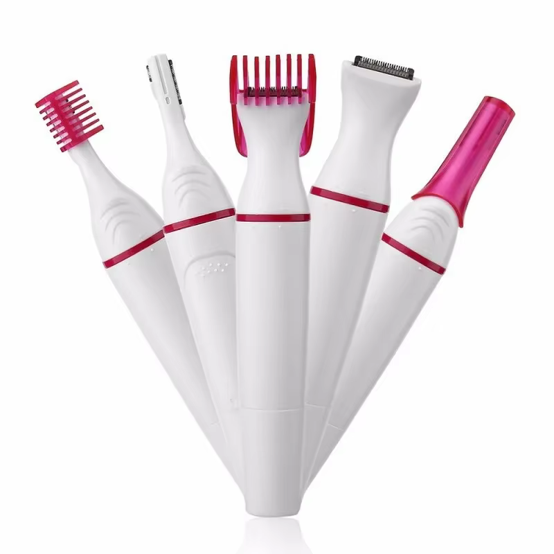 5 en 1 ensemble femmes épilateur femme rasoir de sourcils dame rasoir épilation rasoir Machine visag