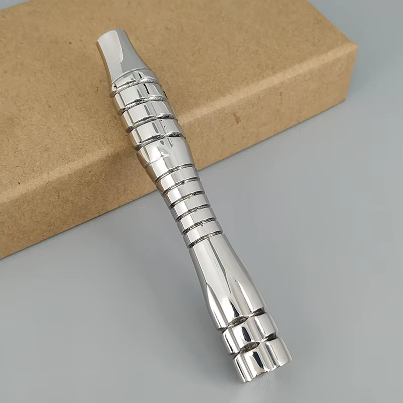 Poignée de rasoir de sécurité en acier inoxydable Dscosmetic Spiral 316 pour rasoir de sécurité