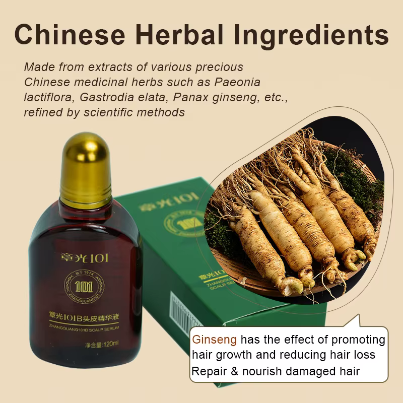 Zhangguang – sérum pour cuir chevelu 101B, 101M, 120ML, puissant traitement Anti-perte de cheveux, t