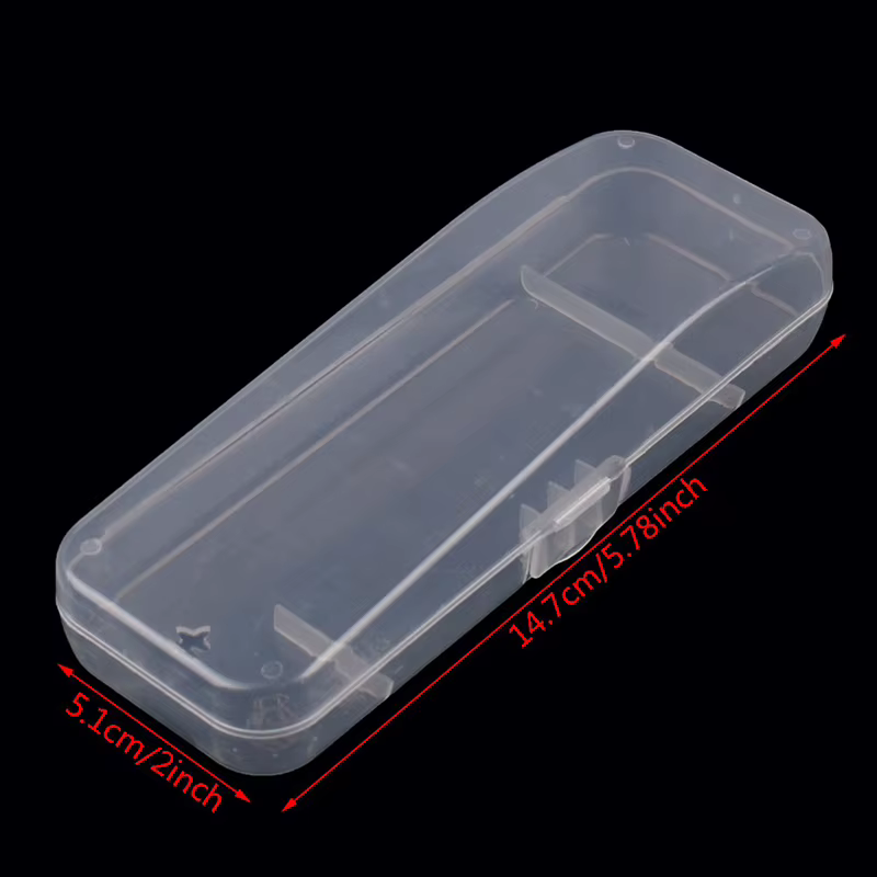 〔AG〕Étui de rasoir de voyage portable - Boîte de rangement protectrice en plastique transparent pour