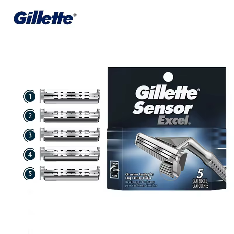 Gillette lames capteur Excel lames de rasoir rasage recharge cartouches barbe rasage épilation rempl