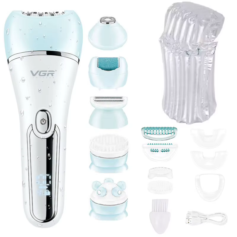 VgazElectric-Épilateur électrique pour femmes, rasoir pour jambes, corps, visage, femme
