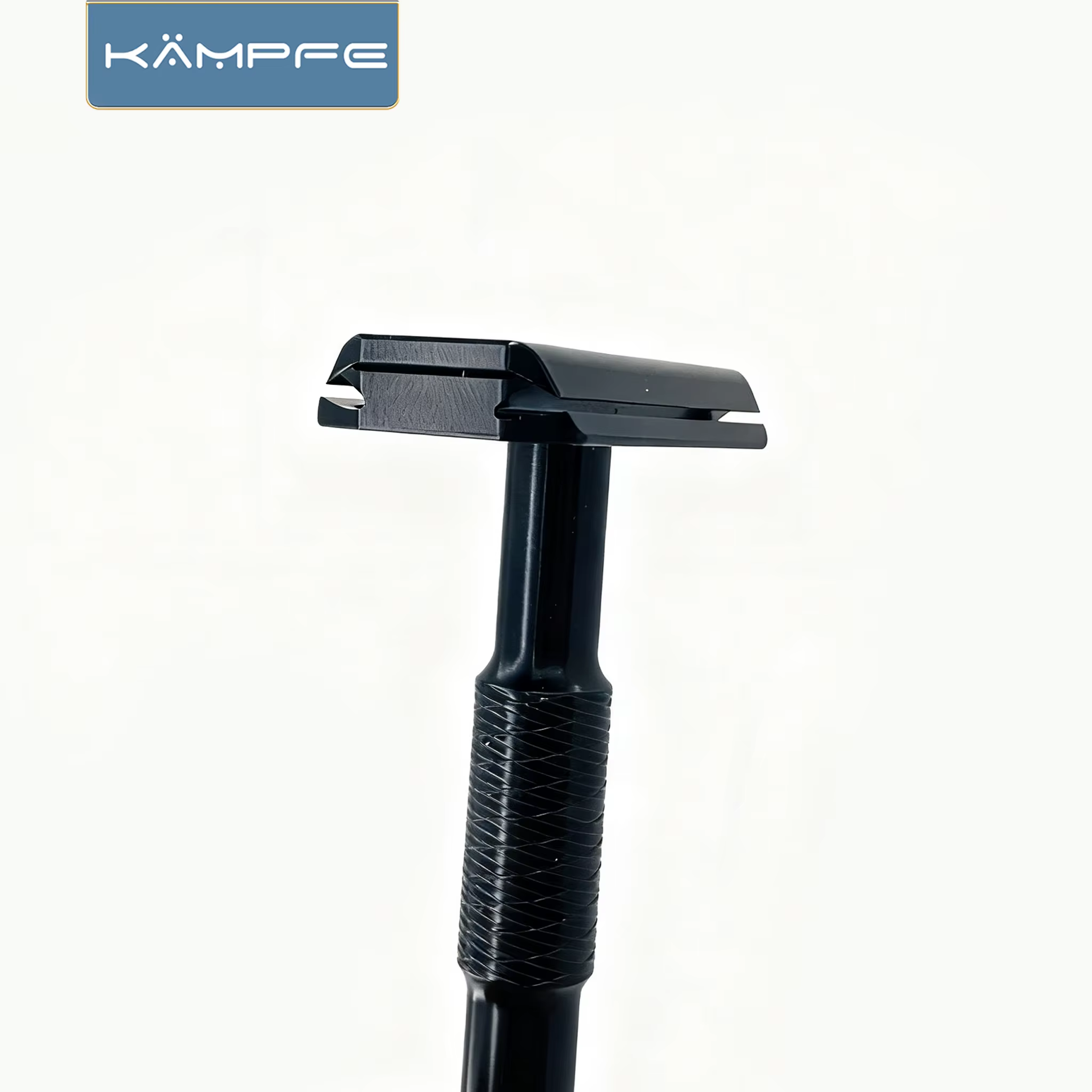 Kampfe – rasoir Vintage à Double tranchant pour hommes, en aluminium antidérapant, pour toilettage h