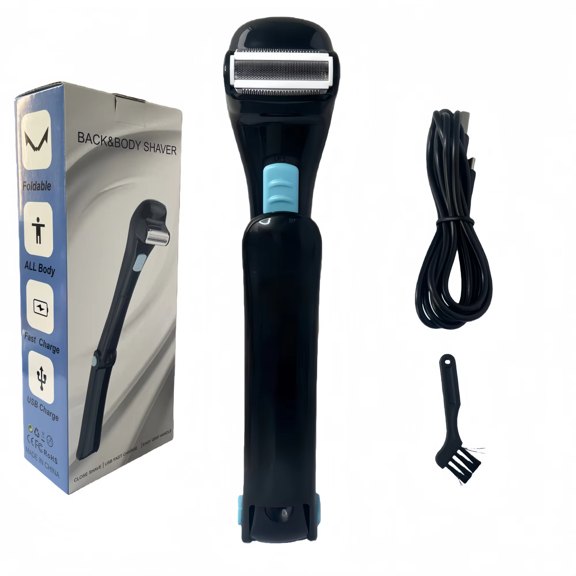 Rasoir électrique Rechargeable pour hommes, tondeuse à cheveux pour le corps, toilettage Portable, c