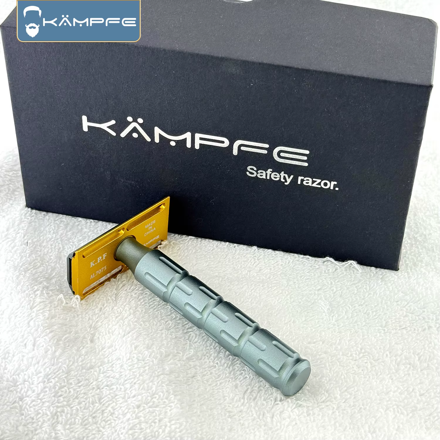 Rasoir de sécurité à double tranchant en aluminium AL7075 de haute qualité, usiné CNC par KAMPFE, ca