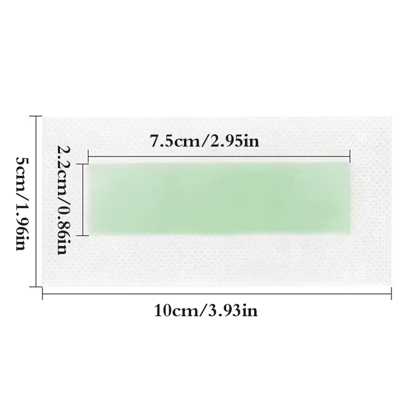 24/12 pièces bandes de cire pour les lèvres du visage pour le visage menton lèvre supérieure mâchoir