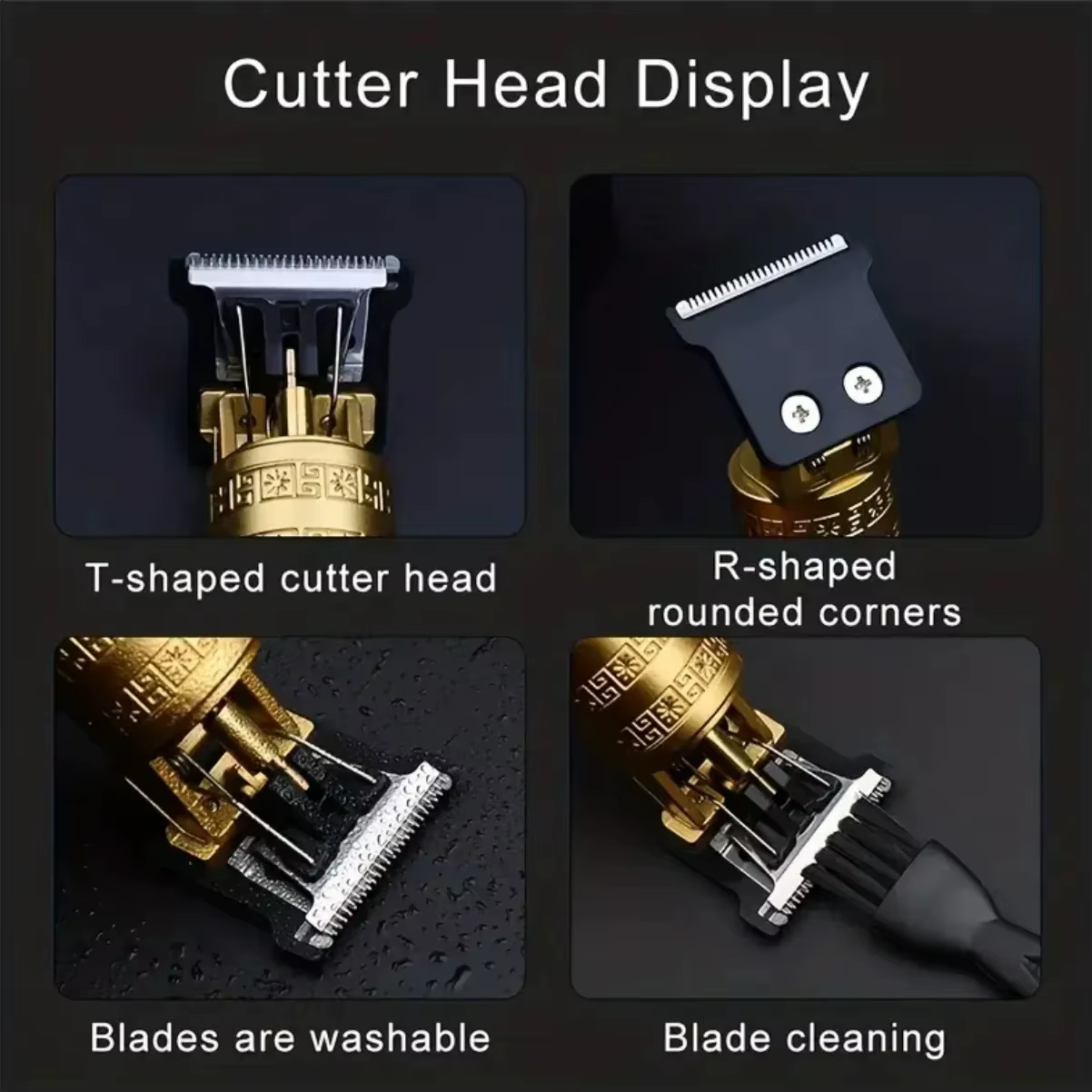Nouveau rasoir hommes rétro coupe de cheveux T9 professionnel Machine de coupe de cheveux Rechargeab