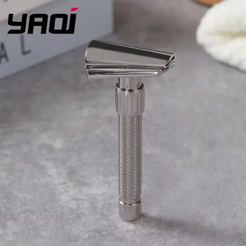 Yaqi – rasoir à barbe Yaqi Torqx, rasoir de sécurité incliné réglable en acier inoxydable, objets de