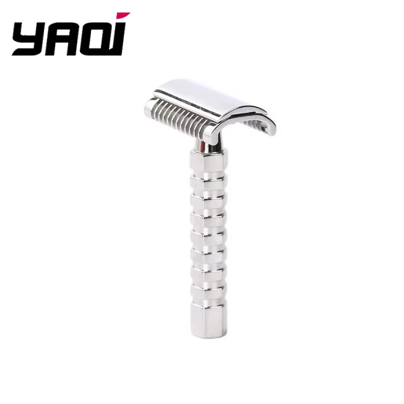 Yaqi Duomo rasoir de sécurité en acier inoxydable avec une écart de lame de 0.70MM longueur de poign