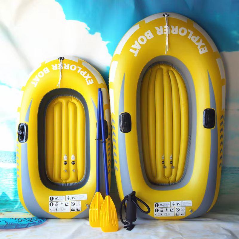 Petit bateau gonflable de loisirs aquatiques en PVC, bateau de pêche gonflable pour 2 personnes, bat