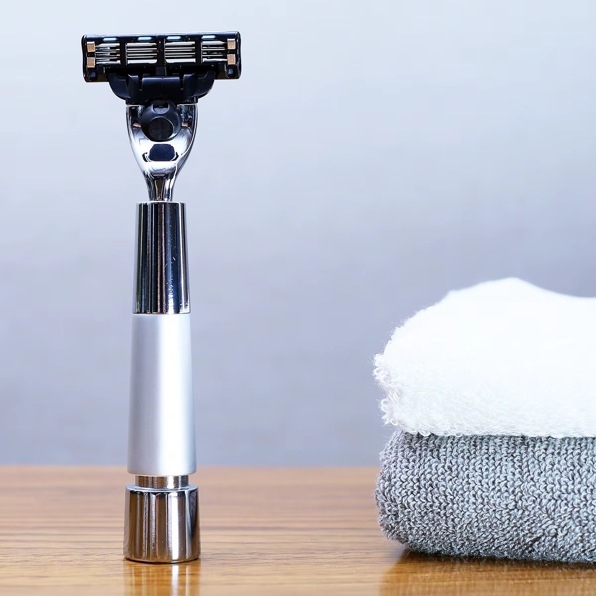 IRAZOR-Rasoir à barbe classique pour homme, outil de toilettage à 3 couches, poignée rapide, épilati