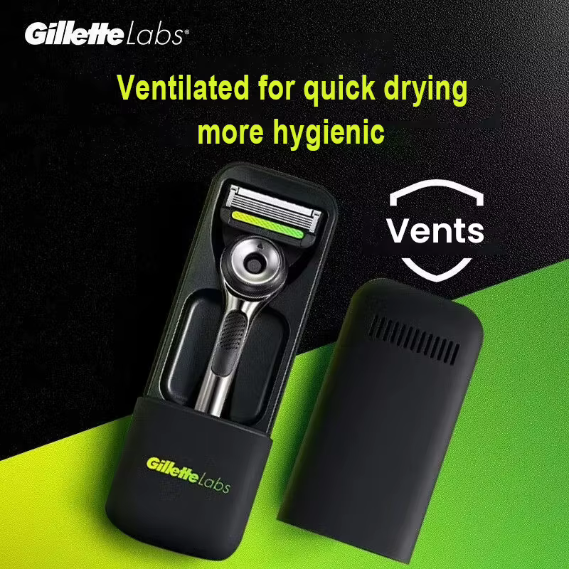 Gillette Labs rasoir boîte de voyage Portable rasoir étui de voyage anti-poussière résistant aux chu