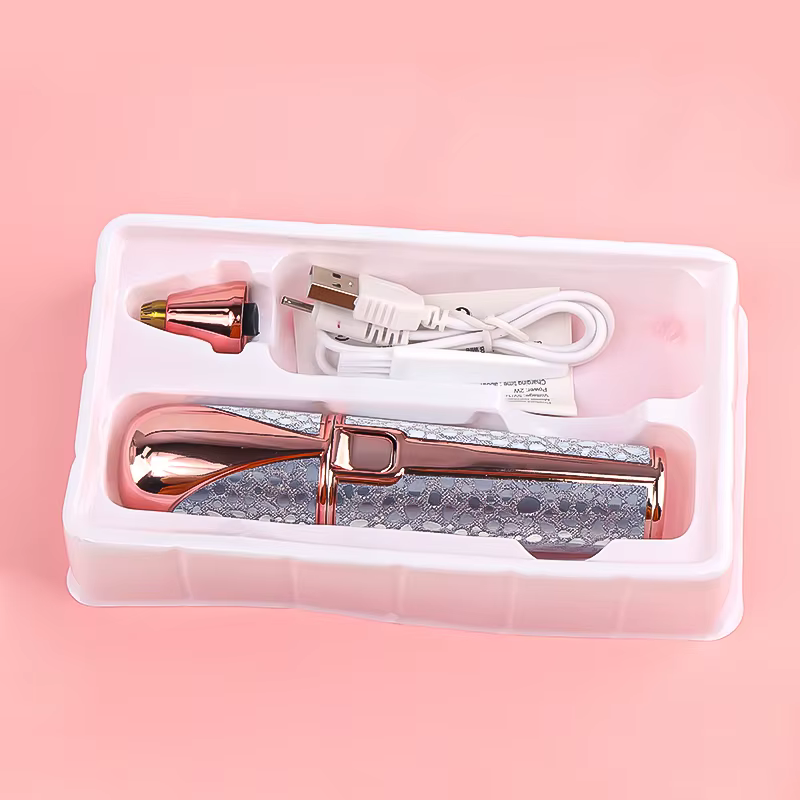 Portable 2 en 1 épilateur électrique rasoir de sourcils corps visage lèvre épilateur Mini rasoir ind
