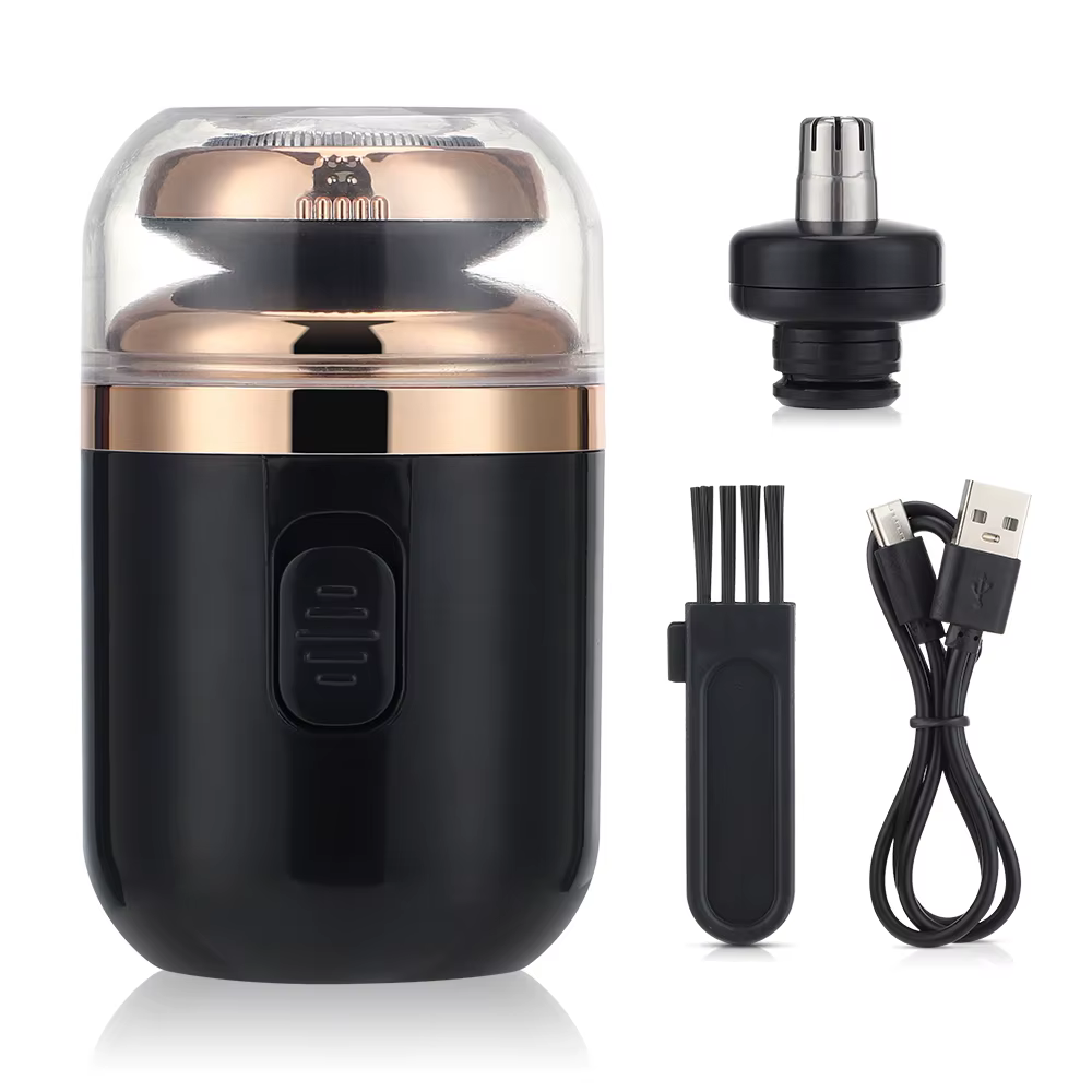Mini rasoir électrique portable étanche à lame simple/double, rasoir de voyage intelligent rechargea