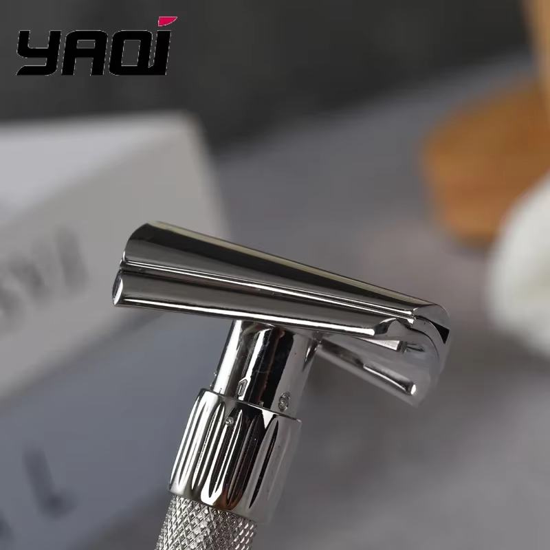 Yaqi – rasoir à barbe Yaqi Torqx, rasoir de sécurité incliné réglable en acier inoxydable, objets de