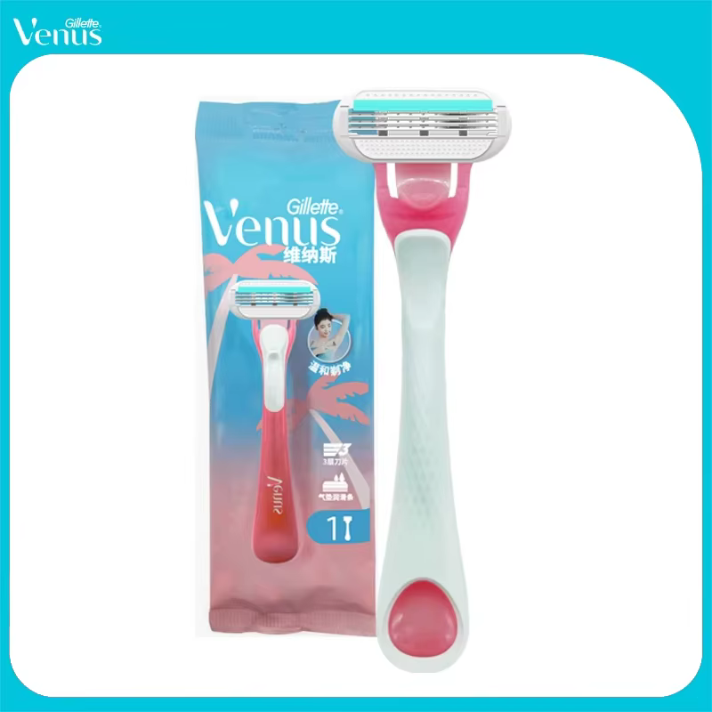 Rasoir Gillette Venus Tropical Pink Lady pour peaux sensibles, rasoir manuel pour le corps, épilateu