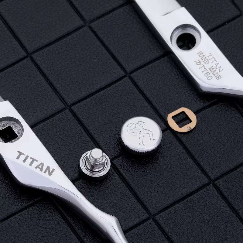 TITAN professionnel coiffeur barbier outils salon coupe de cheveux ciseaux amincissants ensemble de