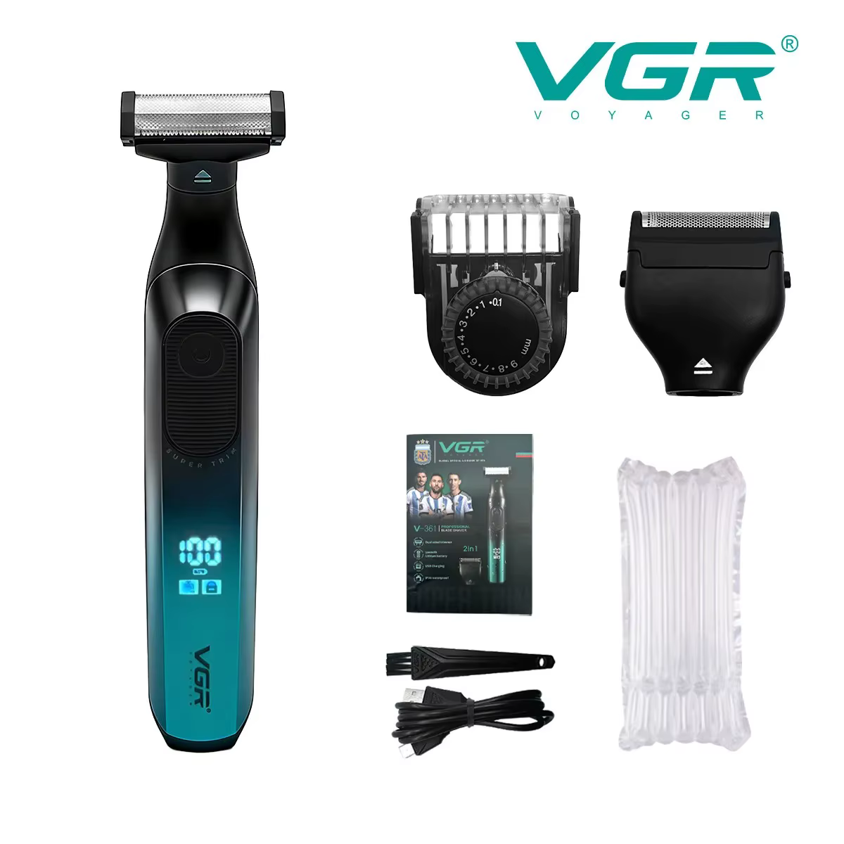 VGR rasoir homme rasoir électrique hommes rasoir rasoir électrique Rasoir Électrique Tondeuse à barb