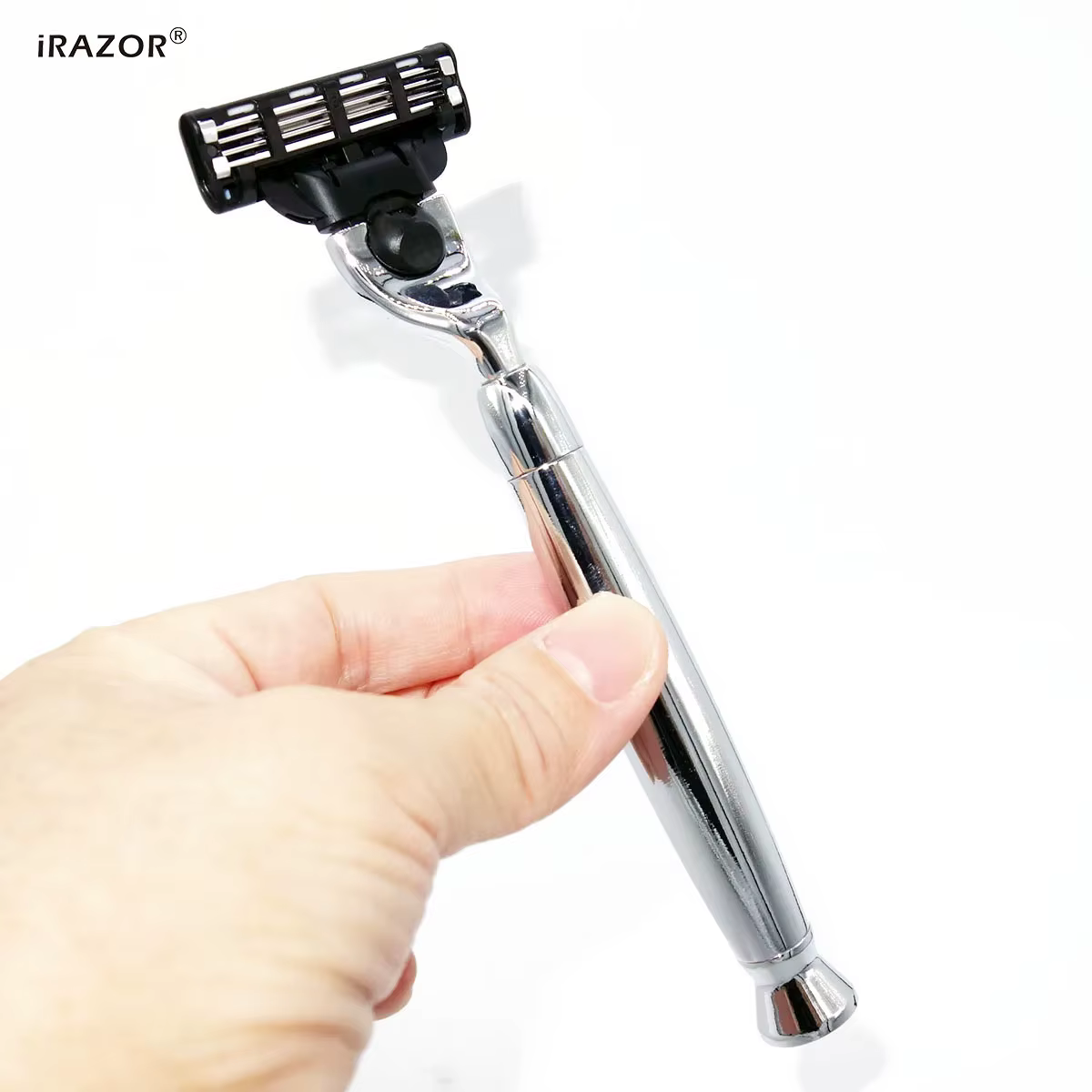 IRAZOR manche de rasoir manuel pour hommes, porte-couteau en métal, rasage au rasoir, outil de coupe