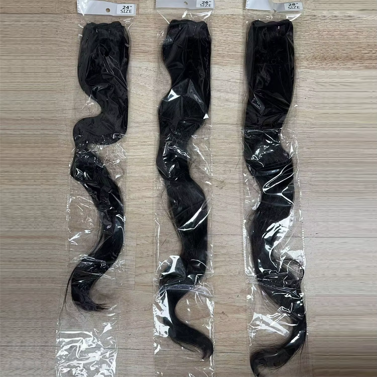 Bundles de tissage de cheveux humains brésiliens noirs naturels, extensions de cheveux raides, doubl