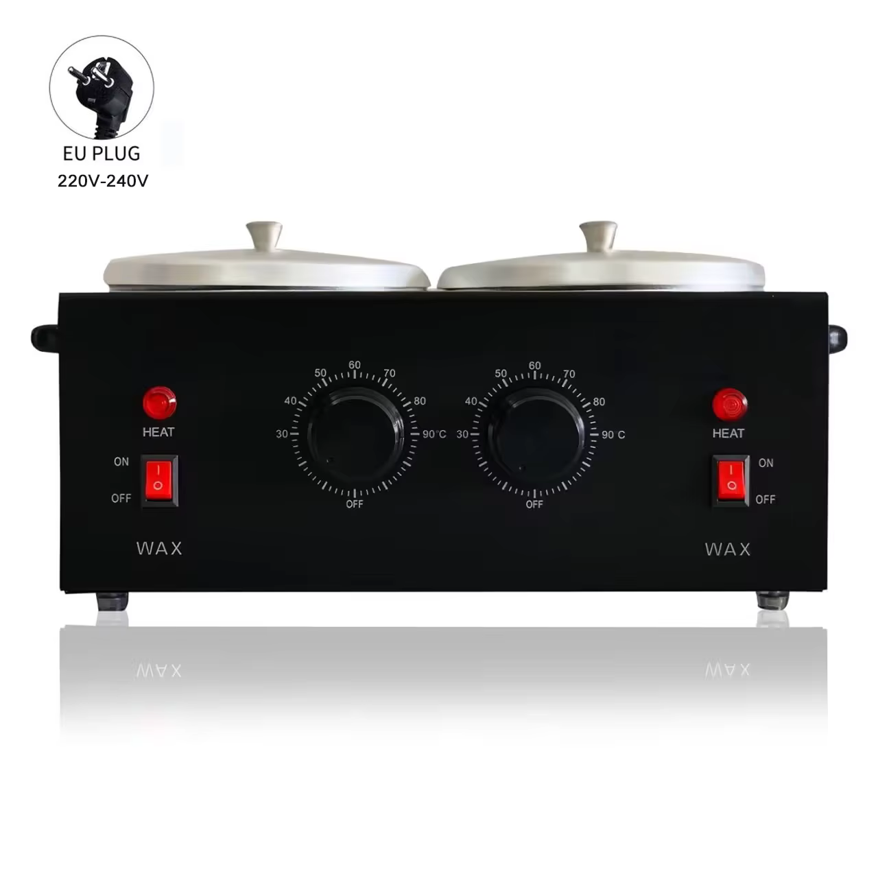 Chauffe-cire électrique professionnel à double Pots, Machine à épiler Parrafin pour épilation de la