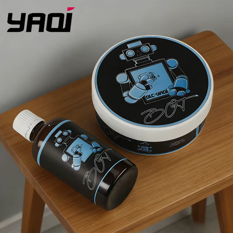 YAQI BOT Atisan 170g Savon à raser et 100 ml de éclaboussures après-rasage sans alcool pour hommes k
