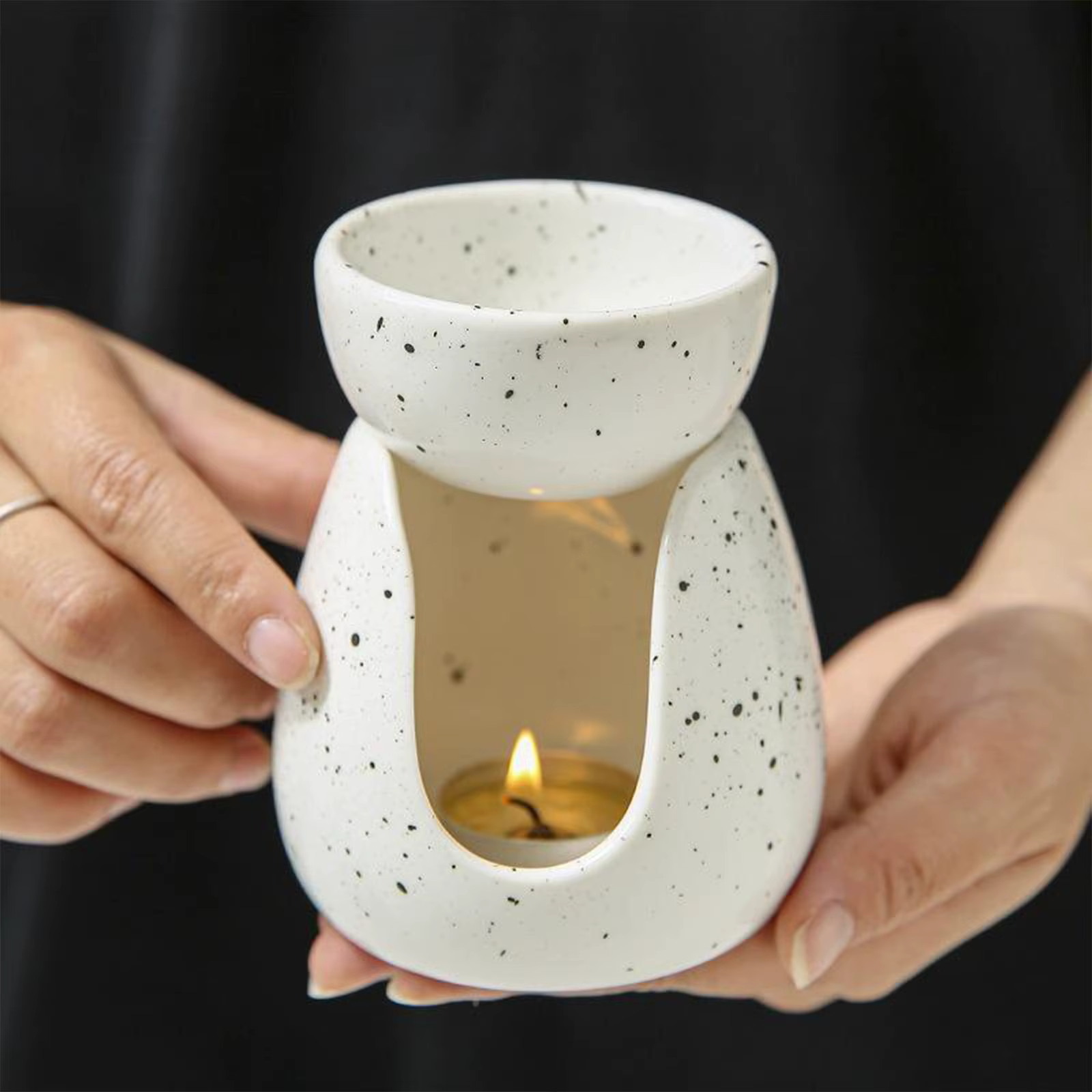 Brûleur d'Huiles Essentielles pour Aromathérapie, Brûleur de Fusion pour Bureau, Maison, Chambre à C