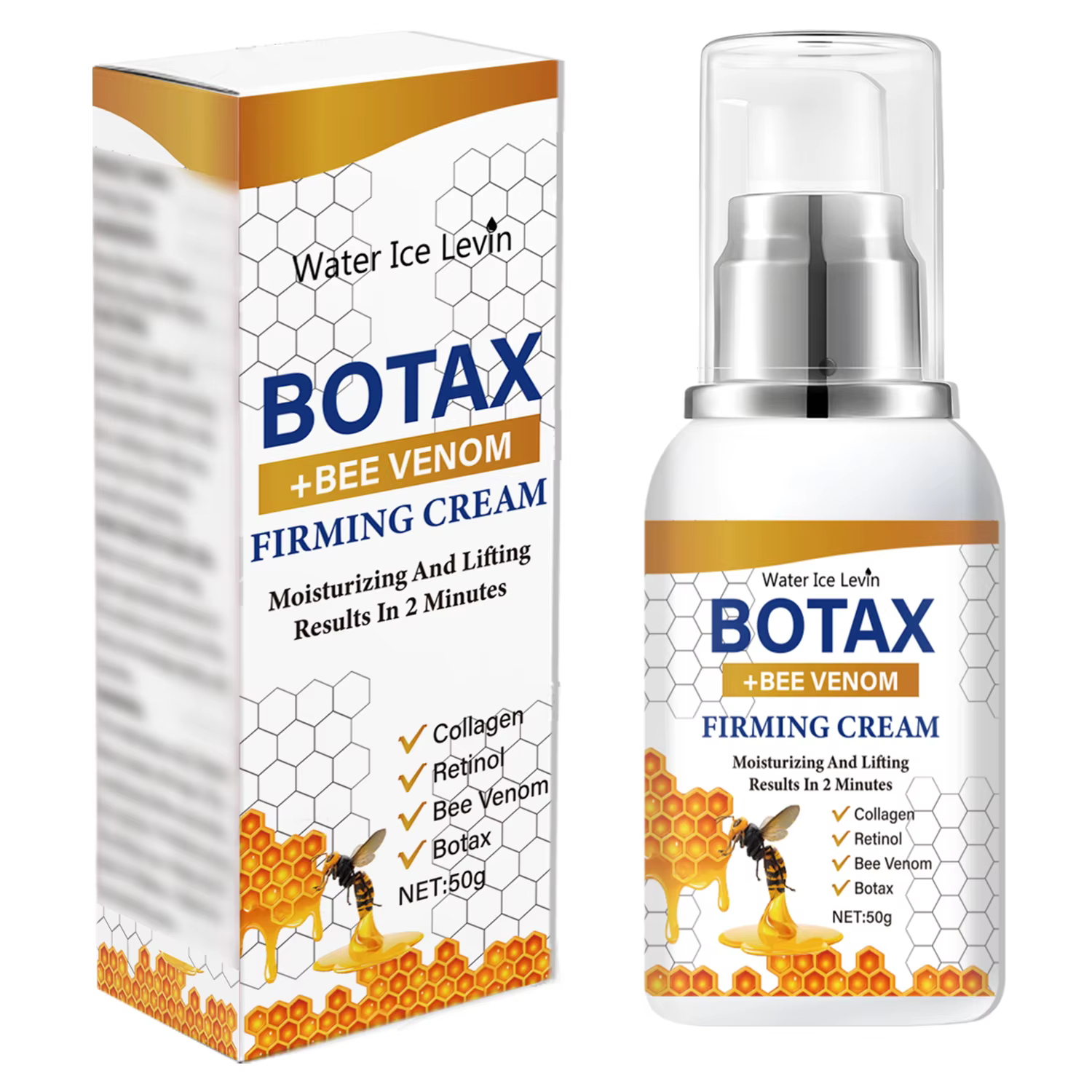 Crème raffermissante Botax au venin d'abeille et au rétinol – Lifting et hydratant de 2 minutes, col