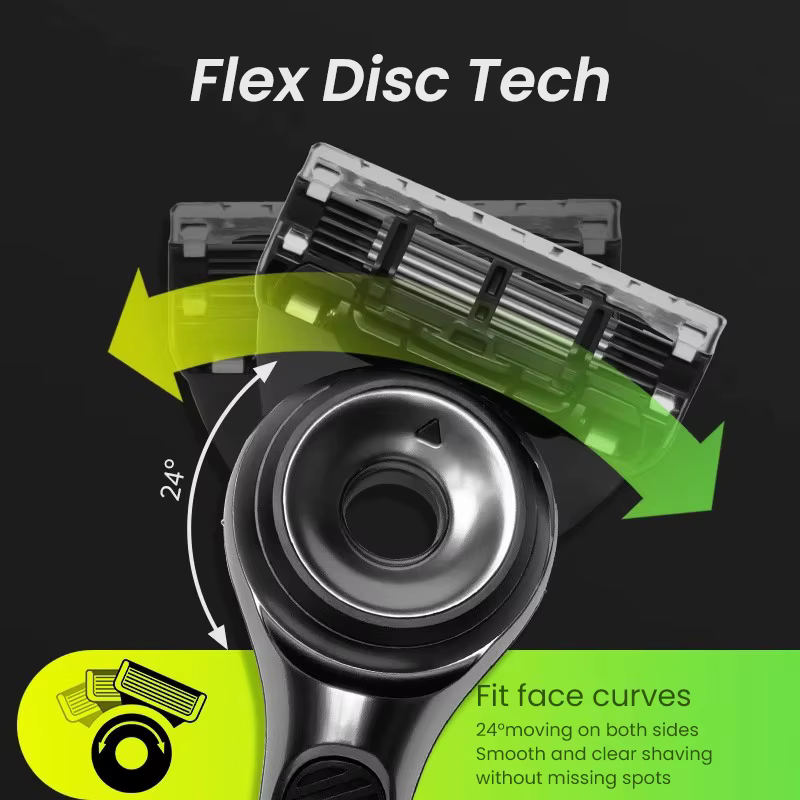 Gillette Labs Razor Aurora Series Flexdisc 5 couches lame à induction barbe rasage rasoir pour homme
