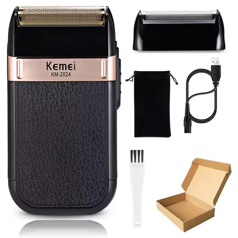 Kemei KM-2024 injuste rasoir aste pour hommes étanche électrique machine à raser tête chauve rasoir