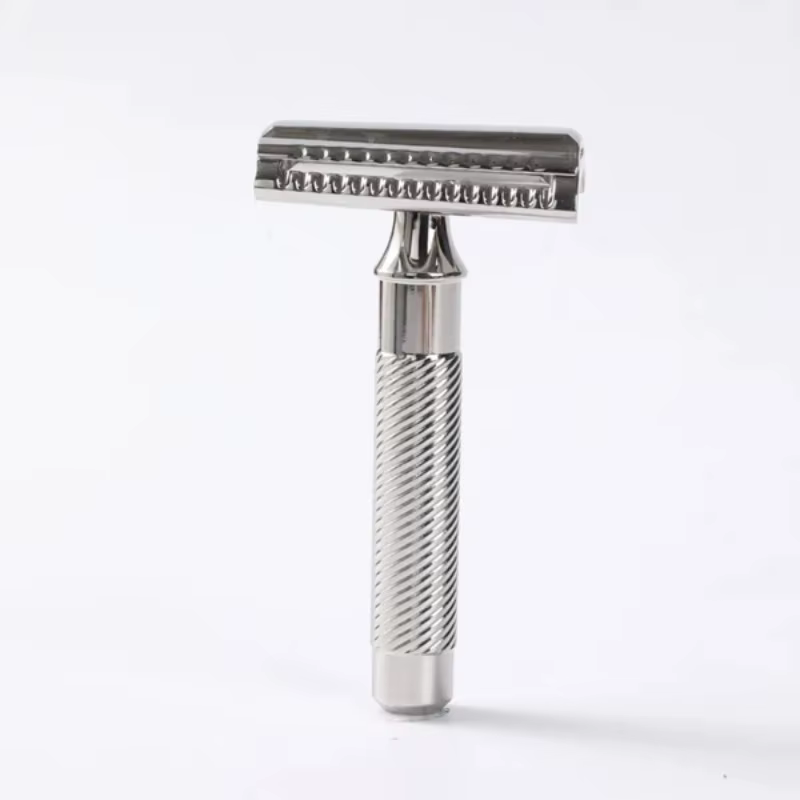 Yaqi Slant 37 acier inoxydable léger 1.00mm lame écart rasoir de sécurité pour hommes 73MM longueur