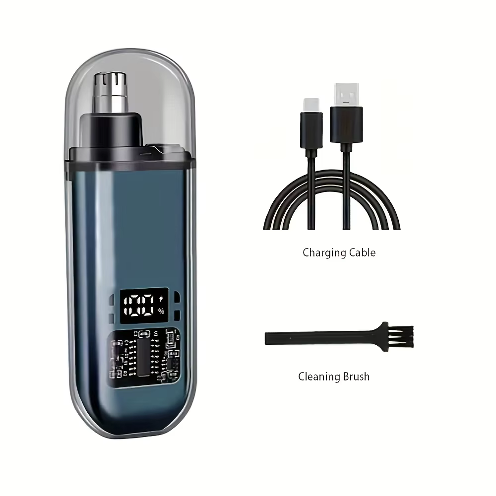 Tondeuse à poils de nez Rechargeable, Mini épilateur Portable avec affichage numérique de la Charge