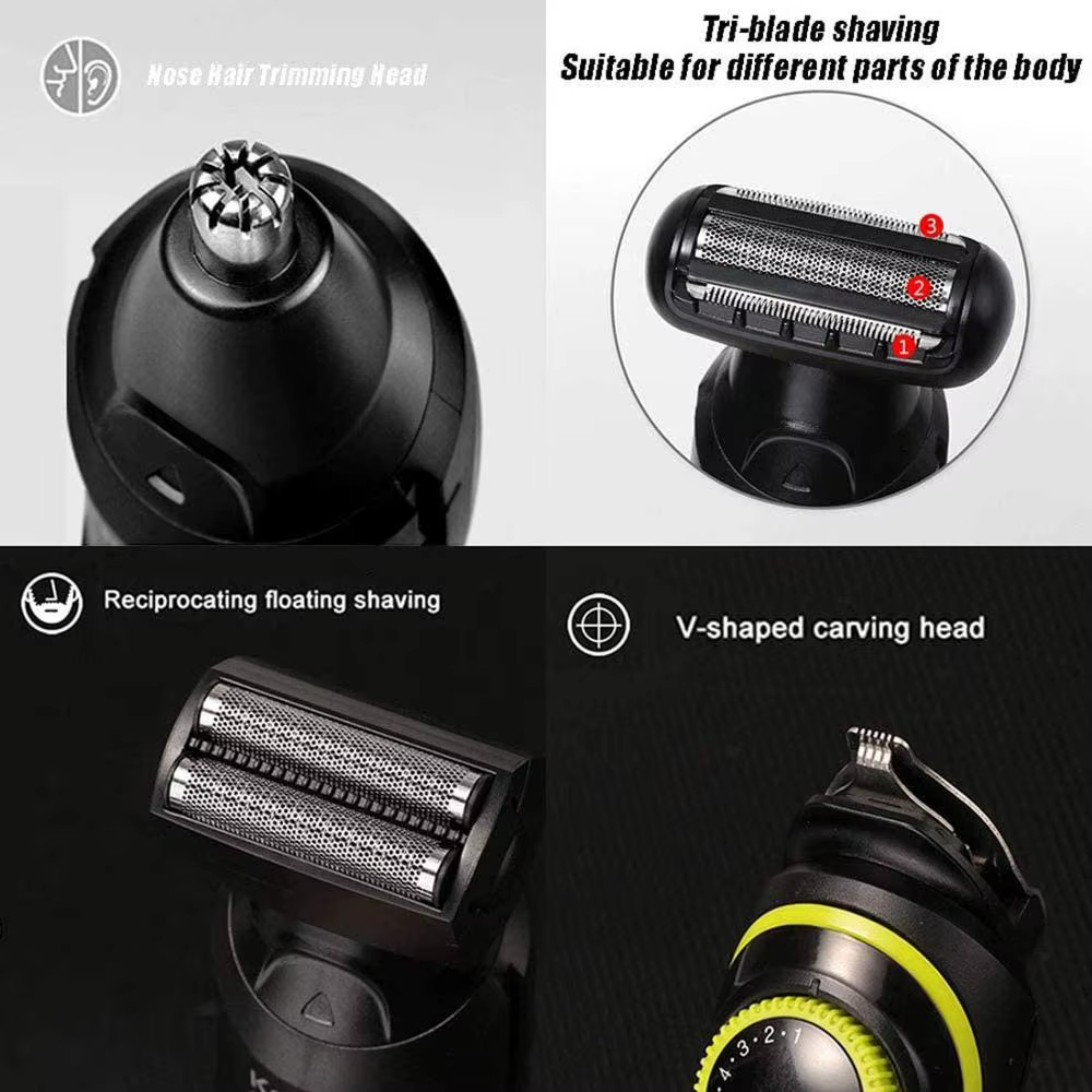 Kemei 696 tondeuse à cheveux électrique tondeuse multifonctionnelle pour hommes rasoir électrique po