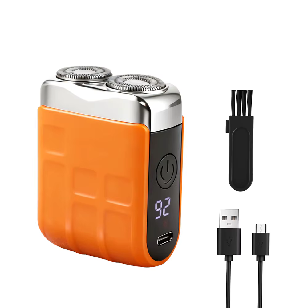 Mini rasoir électrique pour le visage, affichage numérique Intelligent, étanche, Type C, Rechargeabl