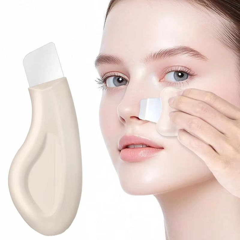 Outil d'élimination des points noirs du nez, nettoyant doux pour les pores du visage, grattoir en Si