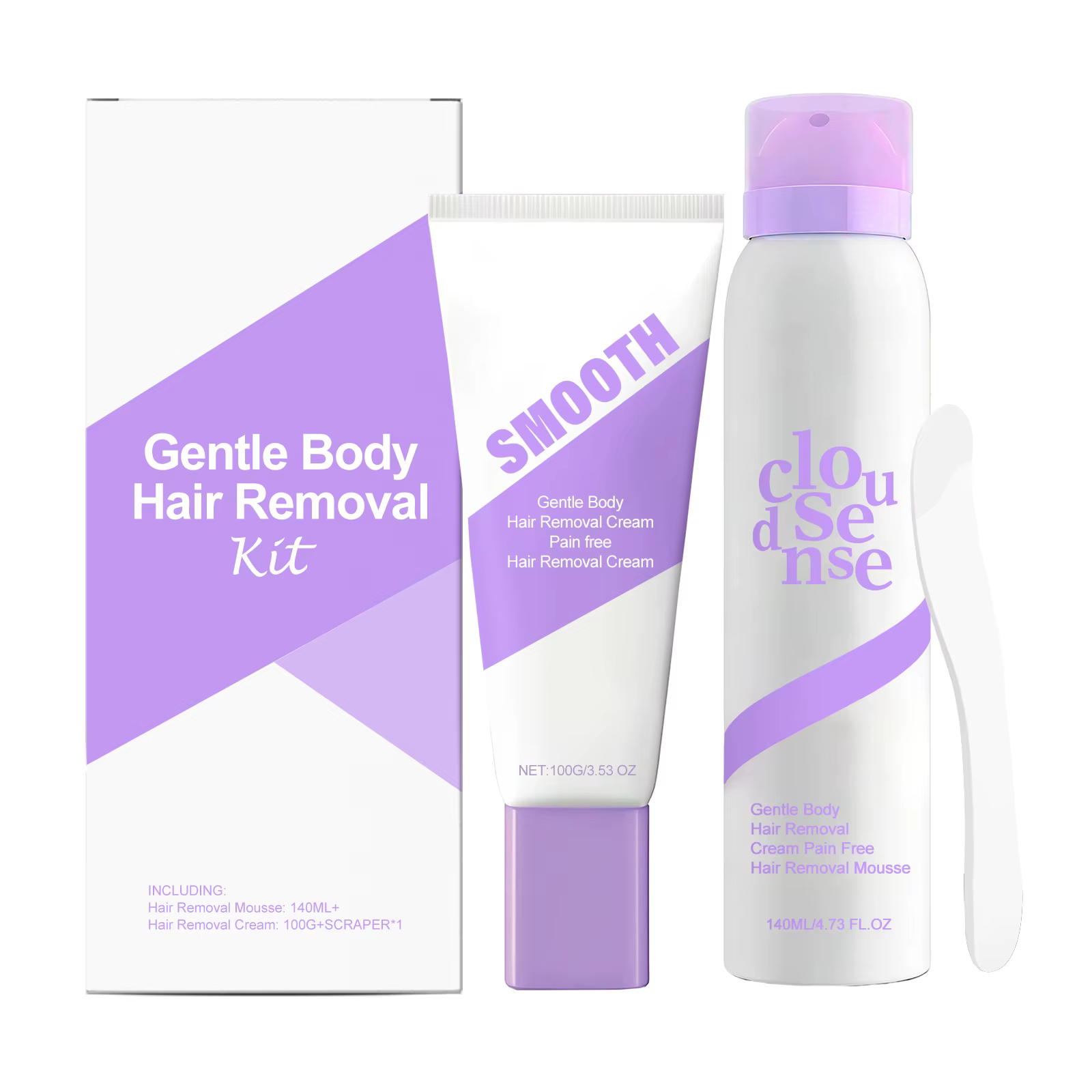 Crème dépilatoire pour les aisselles, les jambes et les zones intimes, sans douleur, inhibiteur de c